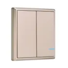 New innovation 86 Standard Remote control Wireless 2-gang power switch for building materials smart home switch