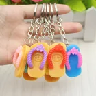 Shoe Flip Flops Slipper Loafer Keychain Key Chain Ring Keyring Key Holder