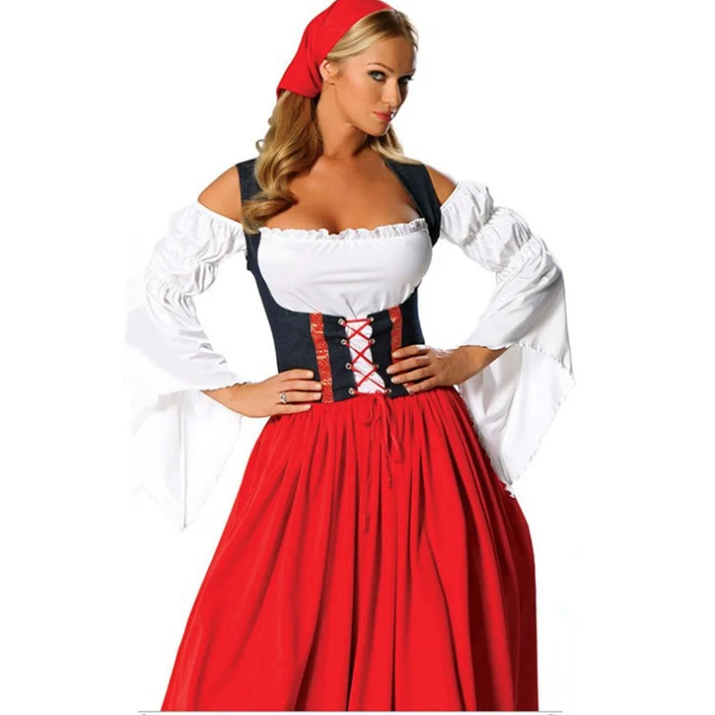 2015 Sexy Halloween Costumes Cosplay Role Play Dress Sexy Uniform Beer Festival Clothing Maid Outfit Maid Service Uniforms