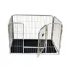 Safe Lock Cheap Metal Pet Playpen Large Dog Kennel Fence Netting / Heavy Duty Iron Tube Pet Play Pen With Plastic Tray