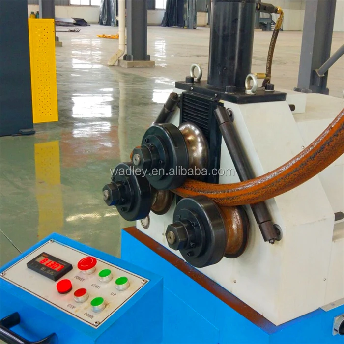 W24S Exhaust tube bending machine Profile tube 3 roller hydraulic pipe bending machine