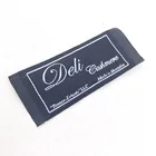wholesale custom black cheap clothing t shirt woven tag labels