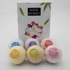 Luxury packaging oem good quality all organic multi color acrylic bath bomb gift set