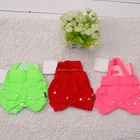 Cheap pet cloth candy color commuting trousers with braces