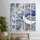 Handmade 4 Panels Painting Canvas Oil Painting