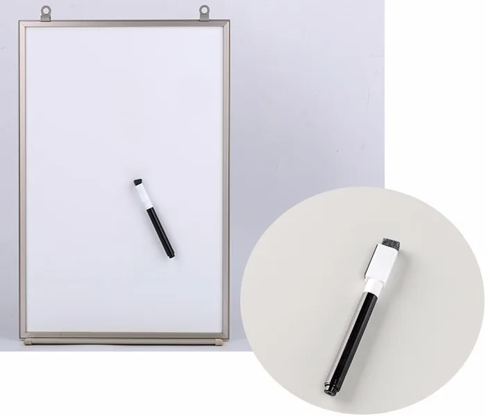 Included Removable Hangers Standard Enamel Whiteboard With Pen