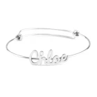 Wholesale Custom Message Engraved Wedding Bracelet For Women Girls