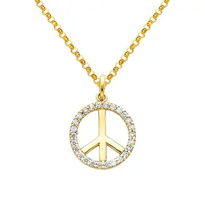 peace sign pendants necklace