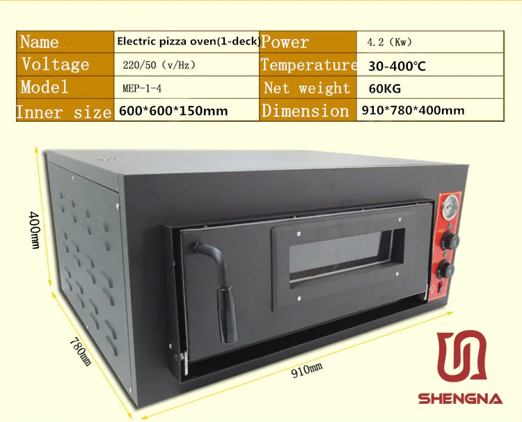 1-deck electric forno pizza oven kitchen equipment