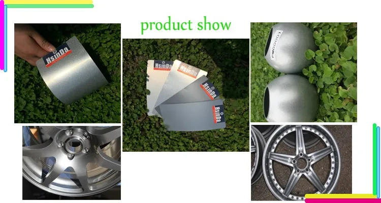 Gold supplier metal silver Metallic finishes Powder Coating Paint for alloy wheel