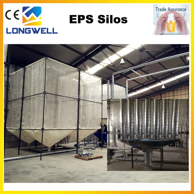 longwell hot sale nylon mesh polystyrene styrofoam silos for eps