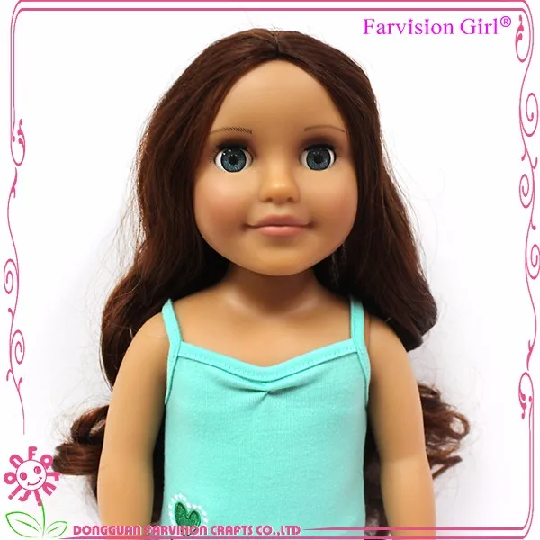 name fashion naked 18 inch cute doll for kids hair style curly