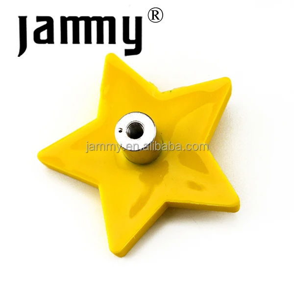 yellow star bedroom furniture knob,plastic knob,kids drawer