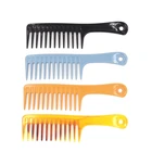 Free sample extra jumbo teeth hair detangling rake healthy handle shower comb for wet and dry hair