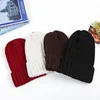 Custom Beanie Cap Embroidery Logo Adult Knitted hat Warm Headwear High Quality Woven Label Winter Caps Custom Beanie Hat