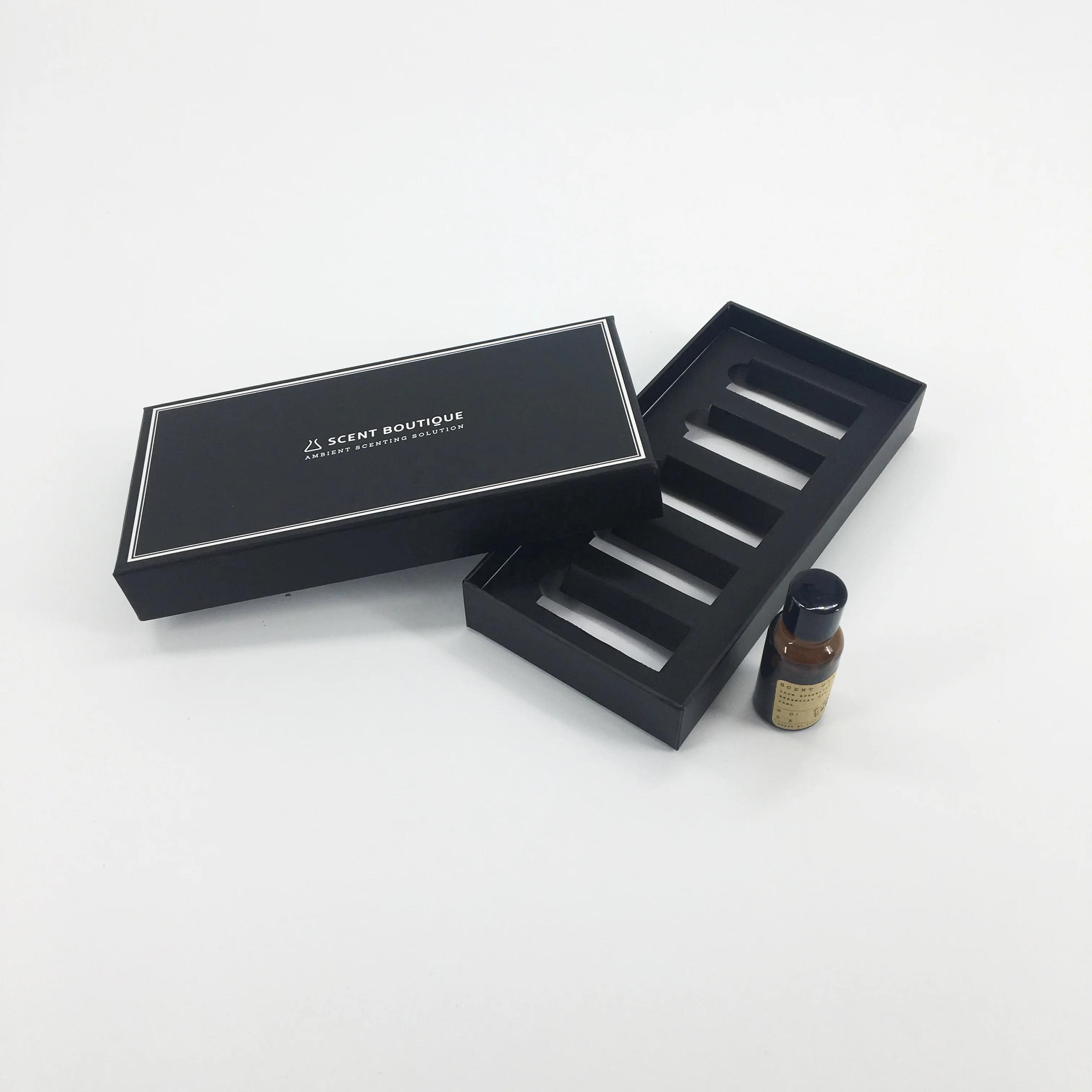 black white trim design printing matt fragrance serum makeup