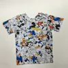 kids boys full print short sleeve and Mickey Mouse print crew neck t-shirt