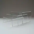 transparent clear countertop acrylic shoe display stand for shoes store display
