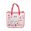 Attacrtive design factory supply packaging red cute tote glossy bopp laminated pp-woven bag forshopping