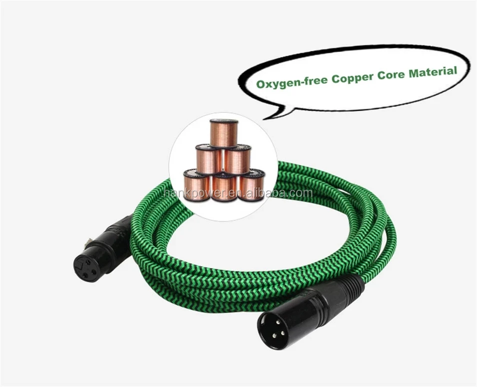 100% pure copper high end 3pin male to female DMX cable XLR cable - ANKUX.COM