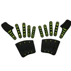 new design anti impact resistant glove and cut resistant glove working gloves TPR chips on back and magic buckle