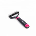 Large Size Dog Supplies Plastic Grooming Brush Iron Rake Double Sided Pet Dematting Flea Comb Tools