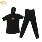 Customized Black 7-10mm super stretch Neoprene spearfishing wetsuit for deep sea fishing