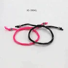 Custom Fashion Jewelry Adjustable String Cord Cross Rope Beads Bracelet 2017