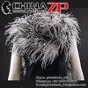 Leading Supplier CHINAZP Bulk Sale Loose Dyed Black with White 35Gram Weight Ostrich Feathers Scarf for Girls