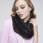 Factory directly wholesale price mink knitted scarf /mink fur scarf
