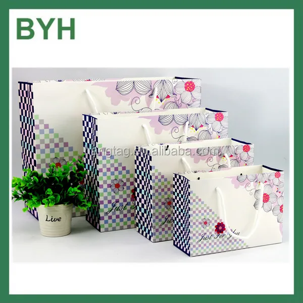 custom wedding candy gift paper bag with handle