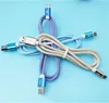 Nylon Fabric braided Type C Type-C Micro 8PIN USB data sync Fast Charging cable Accessory Bundles For iphone samsung LG huawei