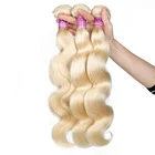 Wholesale 613 raw brazilian virgin hair blonde bundles for white women