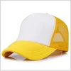 Cheap Advertising Custom Sublimation Hat Blanks Kids Cotton Baseball Mesh Cap Hat for Sublimation Printing