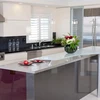 MDF high gloss kitchen cabinet European style kitchen