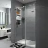 Modern design frameless tempered glass,stainless steel bathroom shower room enclosure/ sliding glass door hardware fittings