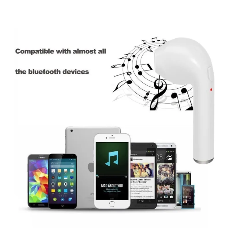 2018 Best price In-ear Earbuds Twins Double true wireless blueto Pair Earphone Afans Blue Tooth I7 TWS, i8 TWS with charging box - ANKUX.COM