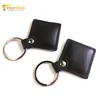 em4100 PU RFID Key fob with metal keychain for access control
