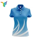 Oem Women's Office Uniform Design Polo Shirt Printed Golf Shirts Polo T Shirt Women