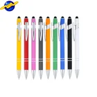 Low MOQ laser engraving logo Best-selling alpha customize soft touch metal stylus pen