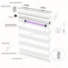 2020 Hot Sale Shirley Zebra Shangrila Blind Components Motorized
