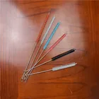2019 Drinking Straw/Beer Bottle Cleaning Brush Steel Handle Nylon Bristles Factory wholesale