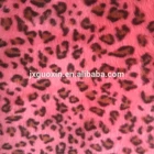 spandex stretch 100% polyester fake fur fabric 2018 beautiful tiger Leopard print
