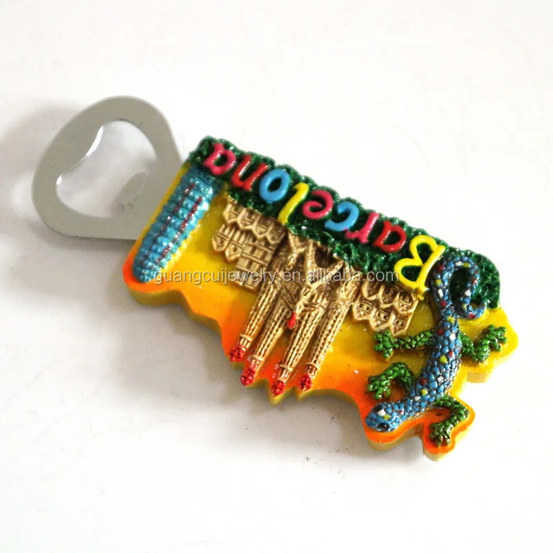wholesale custom barcelona spain tourist souvenir polyresin beer