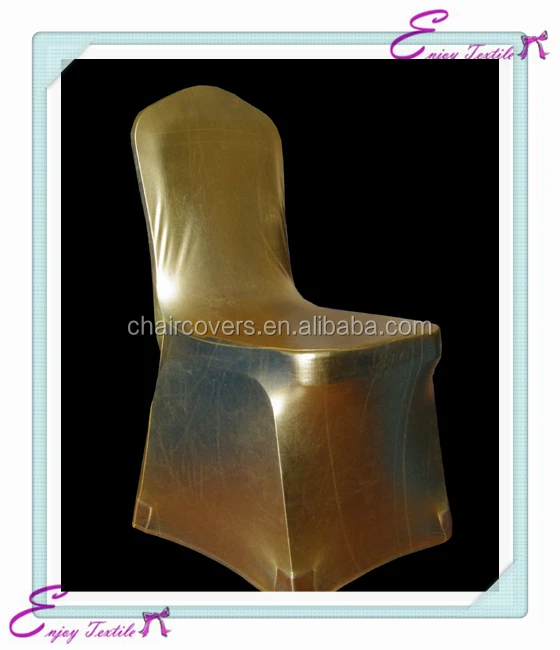YHC#05 light gold polyester banquet spandex lycra cheap wholesale stretched chair cover