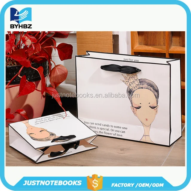 custom bulk gift paper bags for clothing store