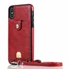 Luxury Card Wallet With Shoulder Strap PU Leather Phone Chain Bag for iPhone XR X 6 6S plus 8 7 plus XS MAX Case Cover