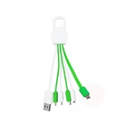Custom logos keychain multi usb cable mobilephone 5 in 1 charging cable 4 in 1 charging cable For Phone/Tablet