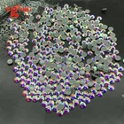SS6 Heat Transfer Motif Hot fix Glass Rhinestones Crystal clear AB color Wholesale in Guangzhou
