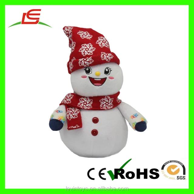 kids gifts oem stuffed mini snowman plush toys plush cut snowman